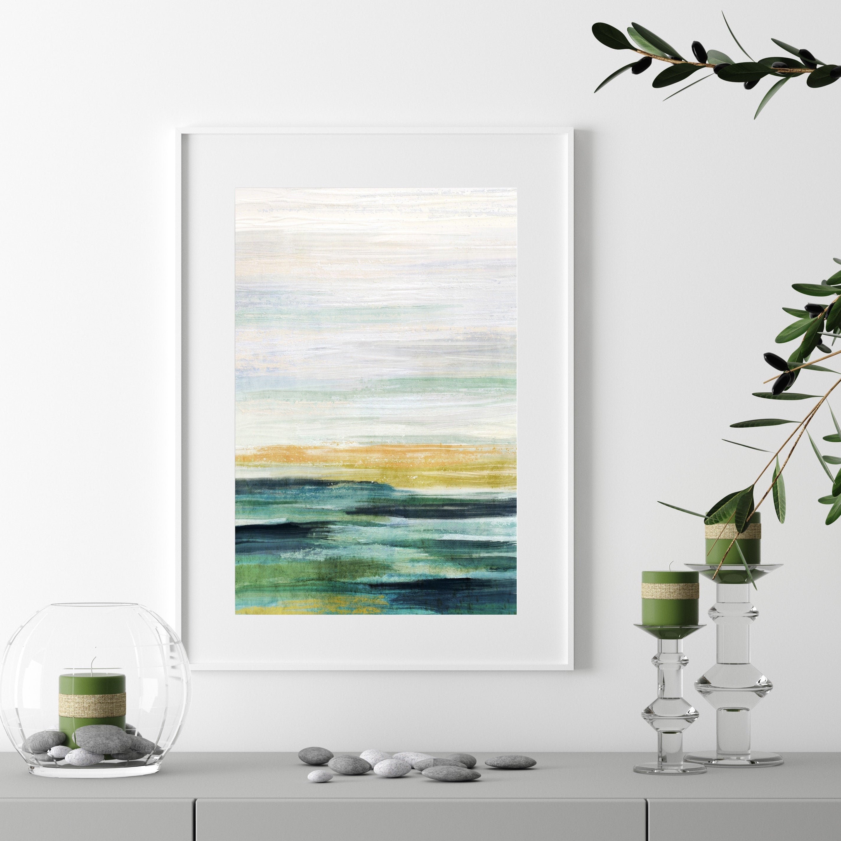 Abstract Landscape Art Printable Wall Art Painting | Etsy