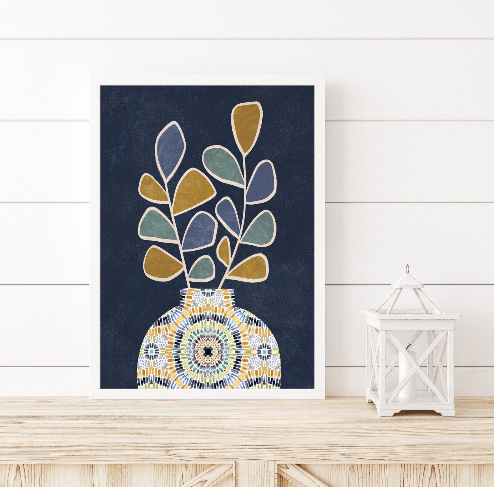 Abstract Floral Plant Printable Art Instant Art Print Mid | Etsy