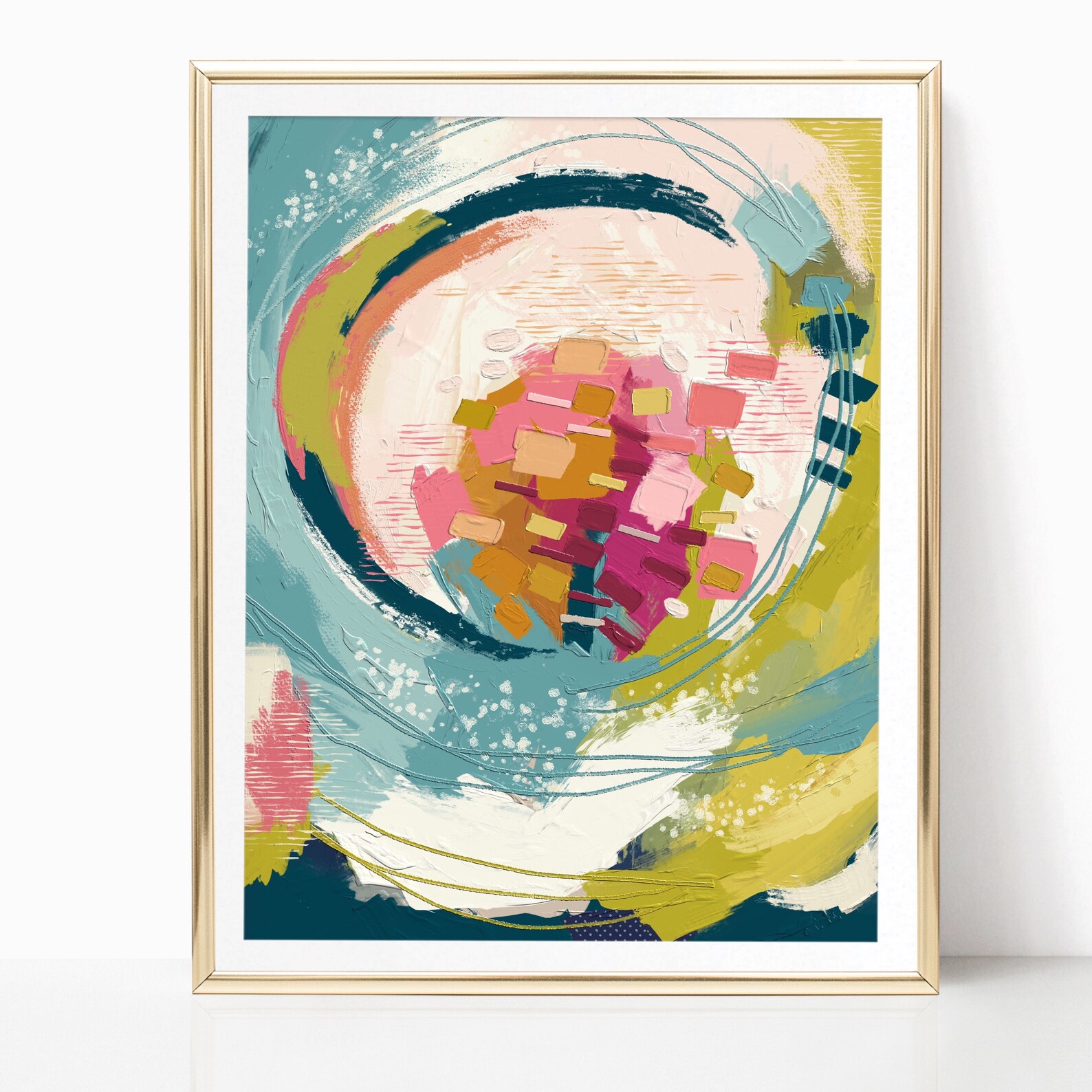 Colorful Abstract Art Printable Wall Art Oil Painting - Etsy