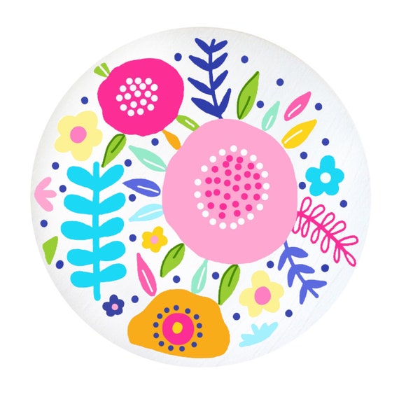 Flower Knobs Drawer Knobs Tropical Drawer Knobs Drawer Handles Etsy