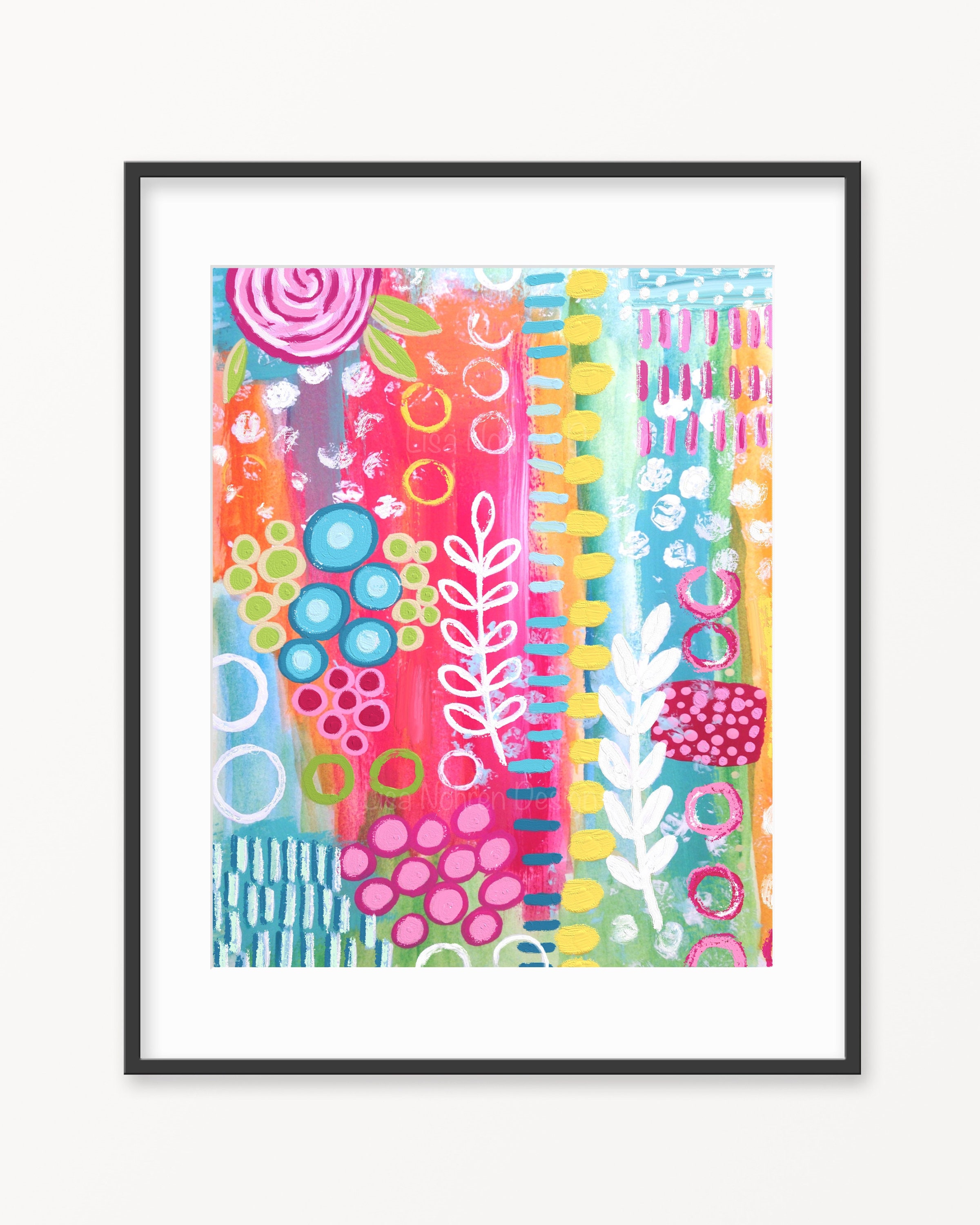 Colorful Abstract Art Painting Downloadable Printable Art - Etsy
