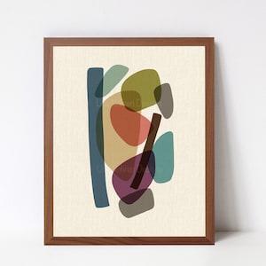 Abstract Mid Century Modern Printable Geometric Art Printable - Etsy