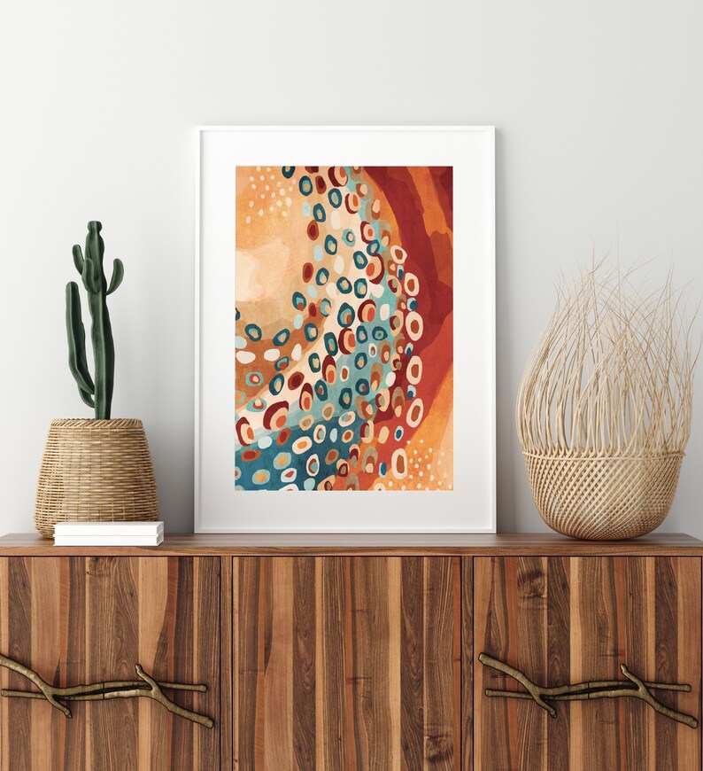 Colorful Abstract Art Printable Wall Art Painting Downloadable - Etsy