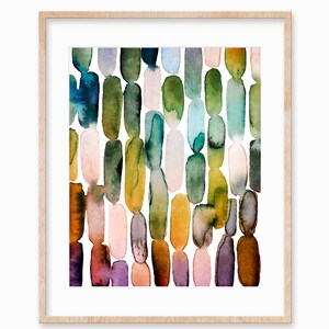 Modern Watercolor Abstract Printable Downloadable Art Instant Art Geometric Print Minimalist Coastal Art Watercolor Painting Neutral Art image 5