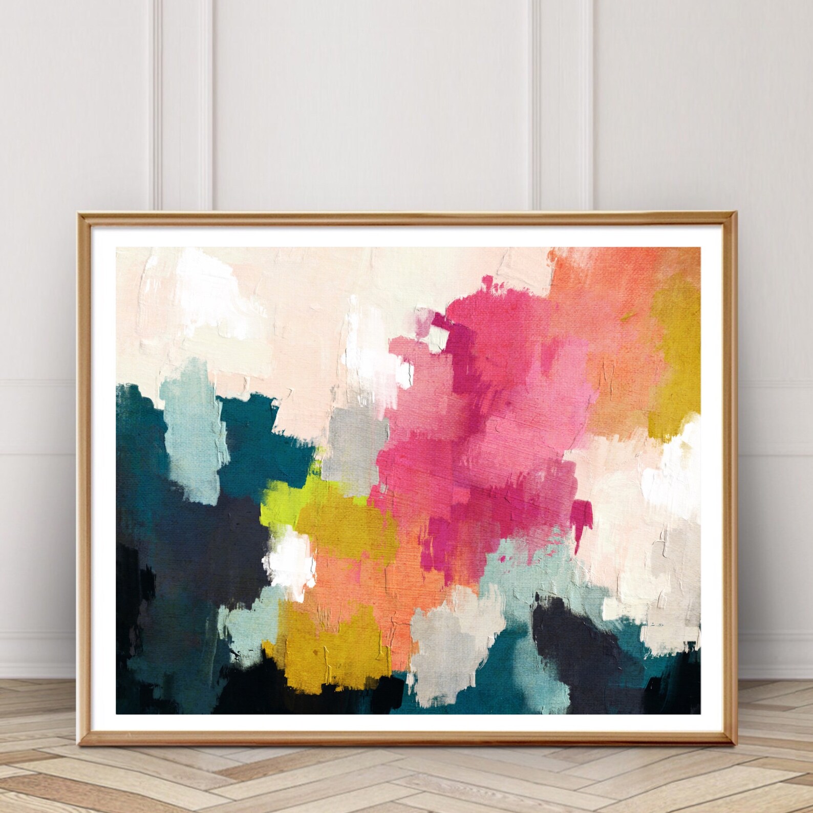 Colorful Abstract Art Printable Wall Art Painting Downloadable - Etsy