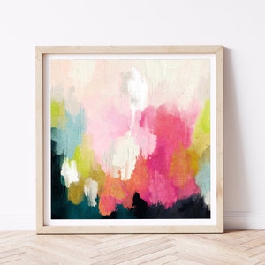 Colorful Square Abstract Printable Wall Art Modern Painting Digital Download Bright Bold Art Minimalist Modern Home or Office Art Print