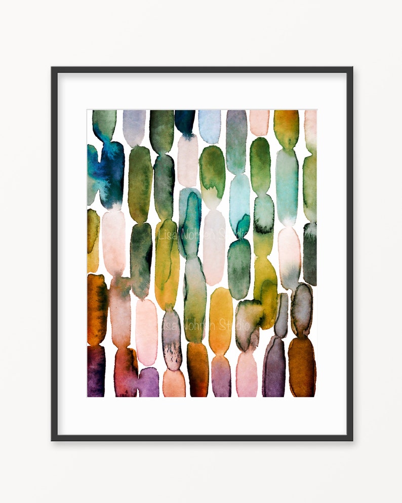 Modern Watercolor Abstract Printable Downloadable Art Instant Art Geometric Print Minimalist Coastal Art Watercolor Painting Neutral Art image 8