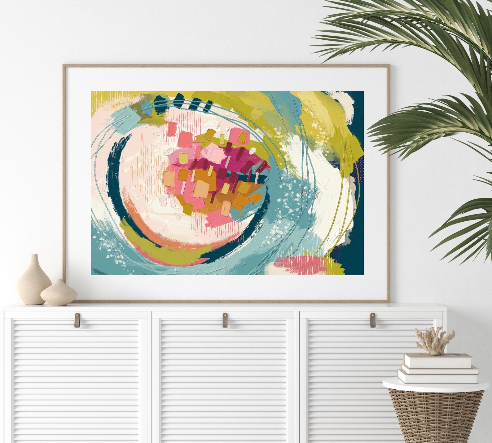 Colorful Abstract Art Printable Wall Art Oil Painting - Etsy