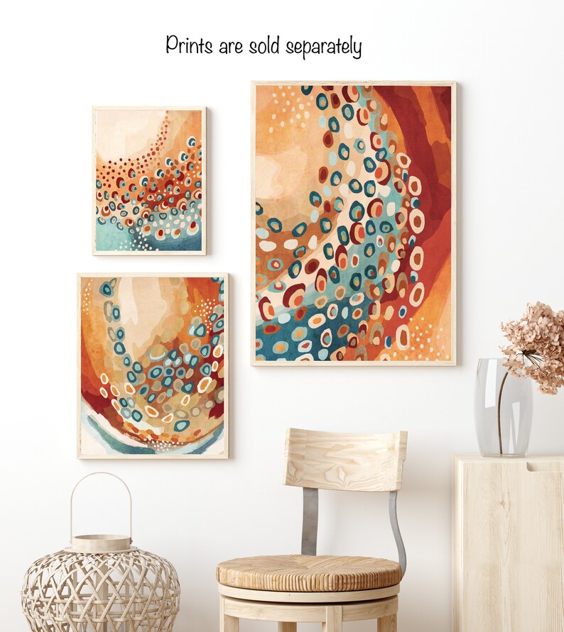 Colorful Abstract Art Printable Wall Art Painting Downloadable - Etsy