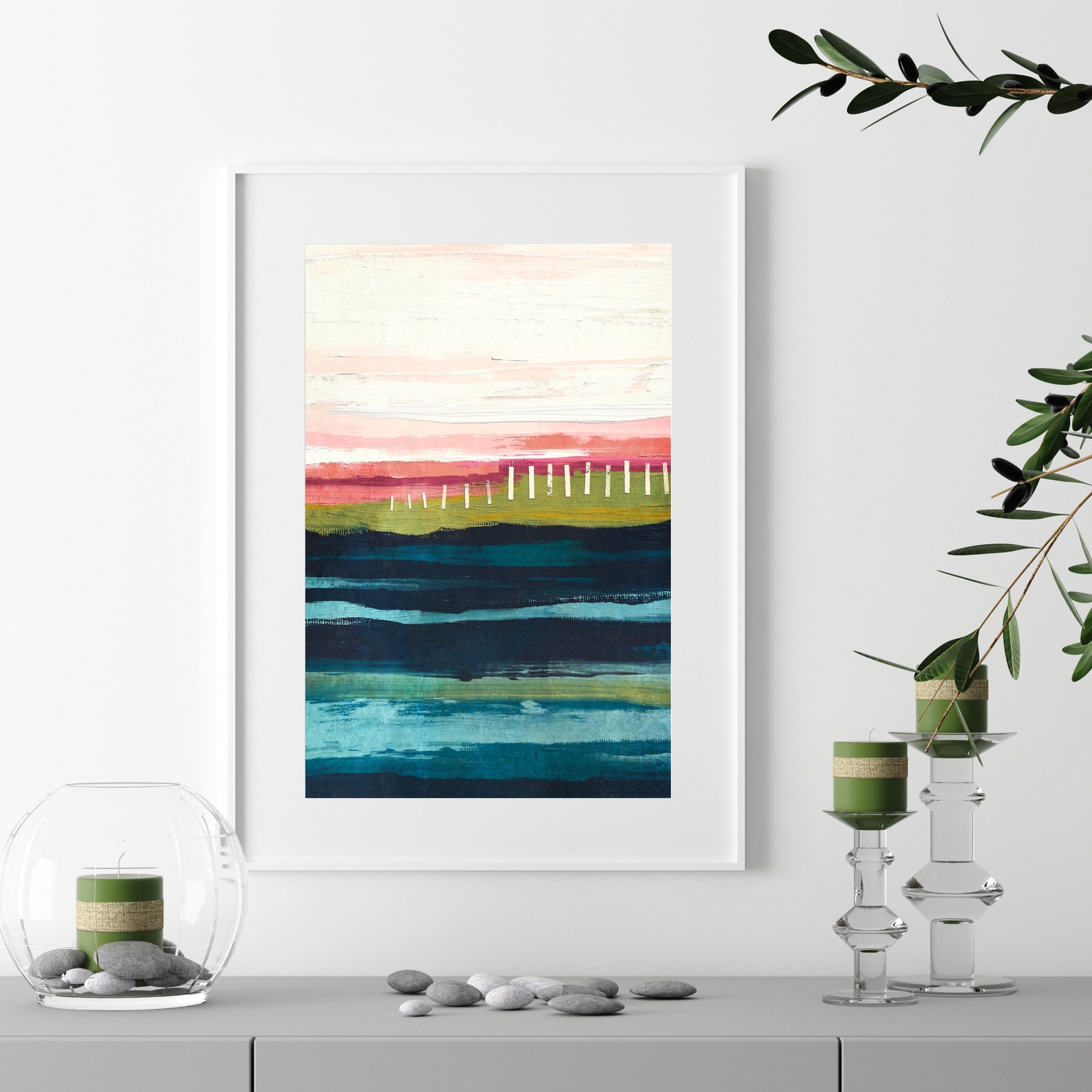 Colorful Abstract Art Printable Wall Art Painting Downloadable - Etsy