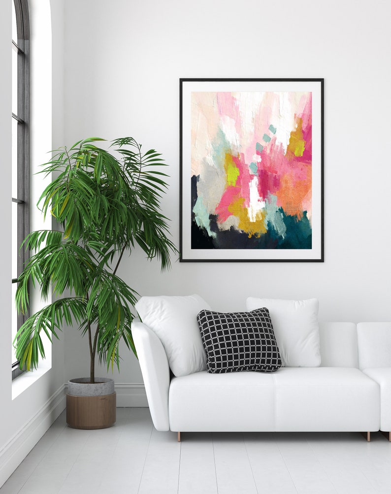 Colorful Abstract Art Printable Wall Art Painting Downloadable Art Minimalist Bold Colorful Print Modern Painting Contemporary Wall Art image 7