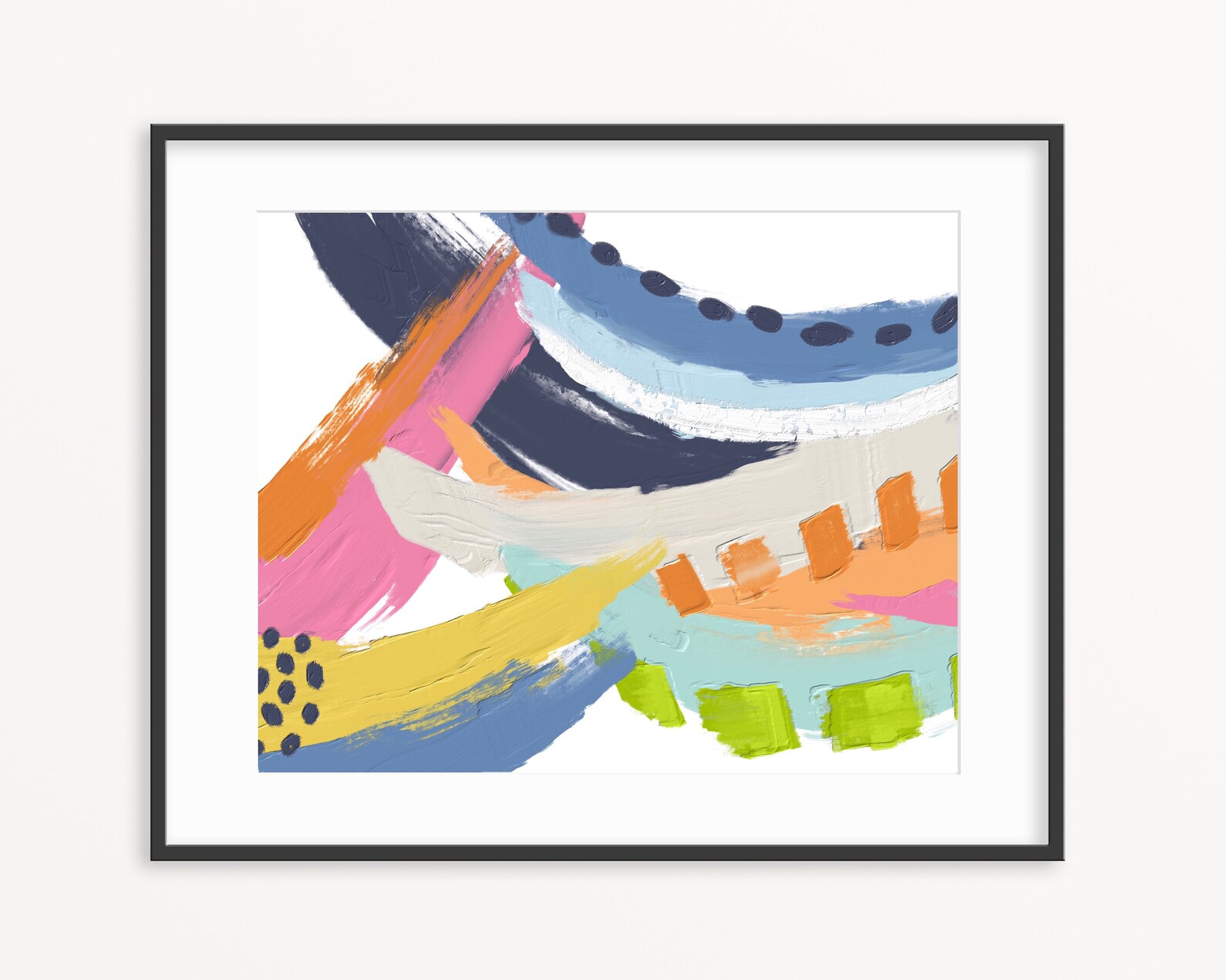 Colorful Abstract Printable Wall Art Painting Downloadable Art Etsy