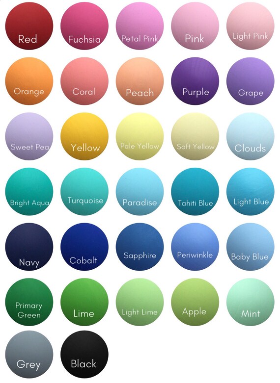 Colorful Solid Color Drawer Knobs Kids Knobs Drawer Pulls Etsy