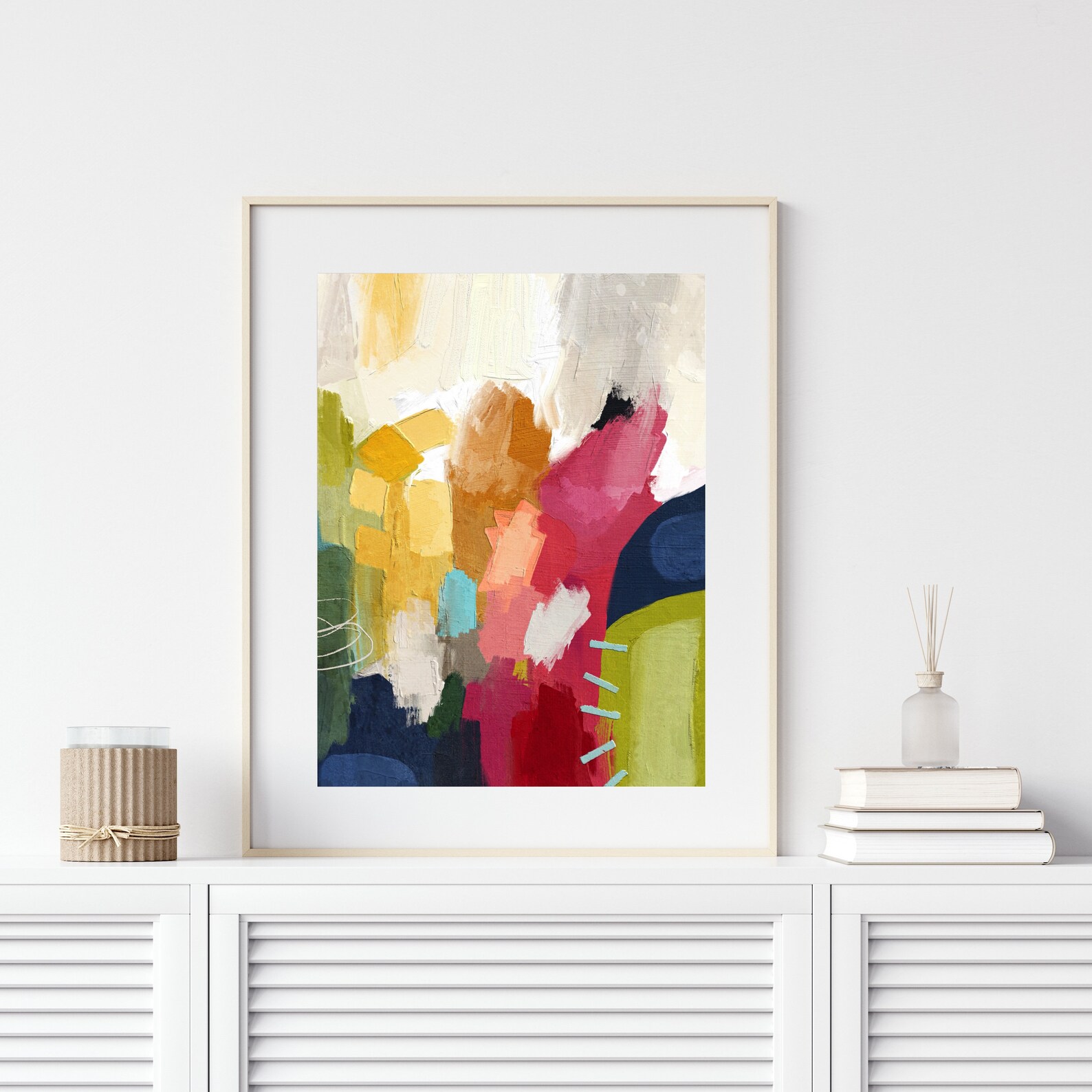 Colorful Abstract Art Printable Wall Art Painting Downloadable - Etsy