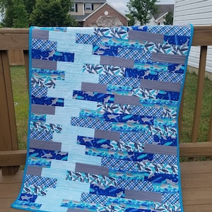 Shark Bite Crib Quilt