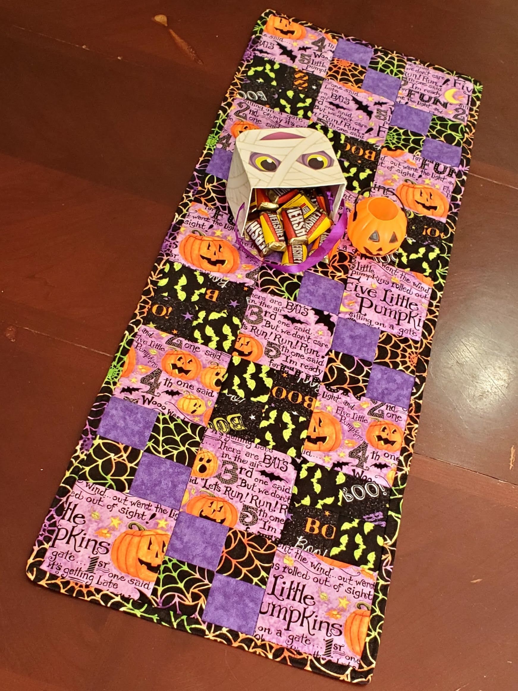 5 Little Pumpkins Halloween Table Runner 36x12 - Etsy