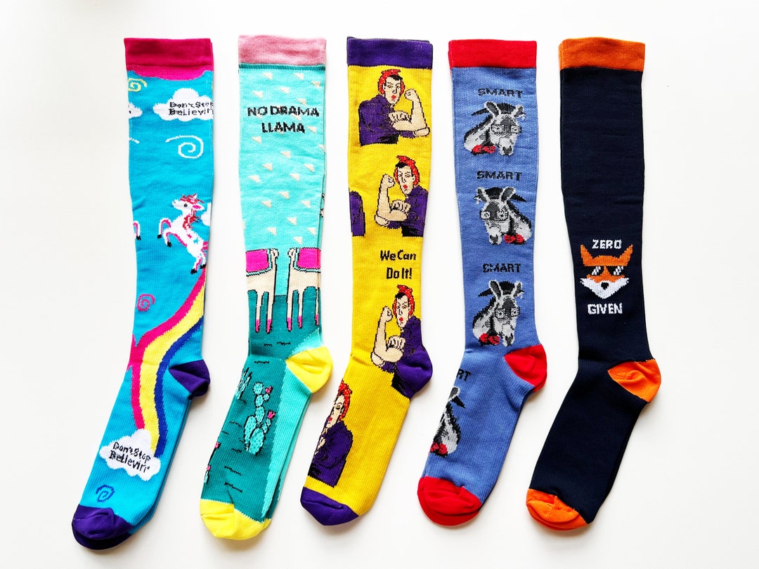 Therapeutic Socks Nurse Socks Maternity Socks Unisex Knee Etsy