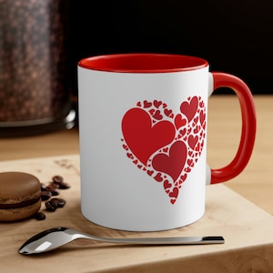Hearts with in a Heart Coffee Mug, 11oz