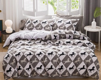 Horse Duvet Cover Etsy