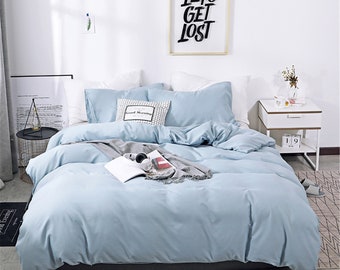 Light Blue Bedding Etsy