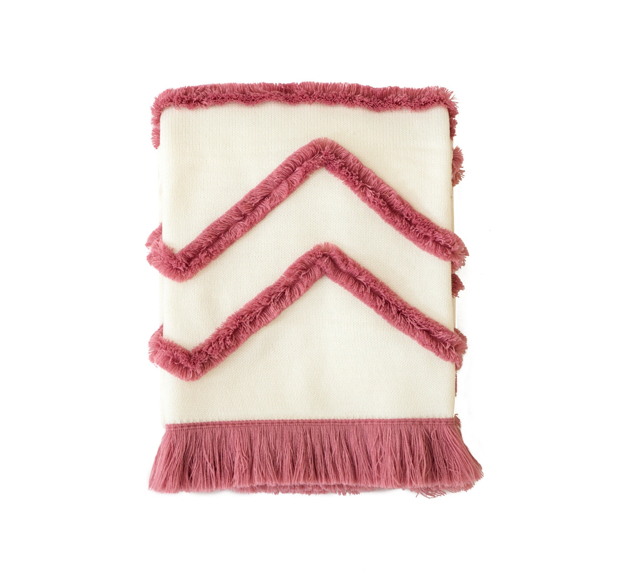 Rose Pink Throw Blanket Soft Sofa Blanket Boho Tassel Blanket Etsy