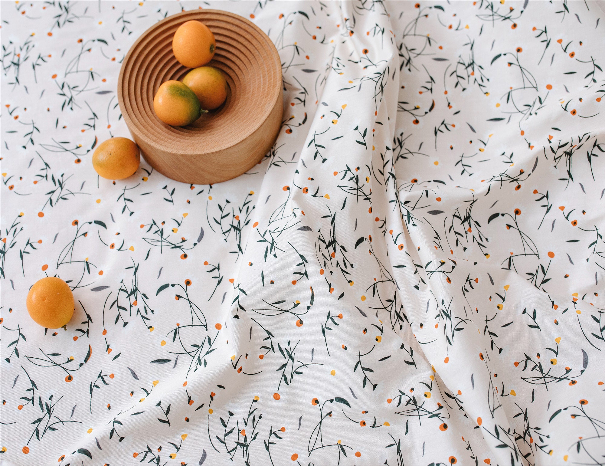 Cotton Floral Flat Sheet Flowers Flat Sheet Soft Flat Sheet Etsy