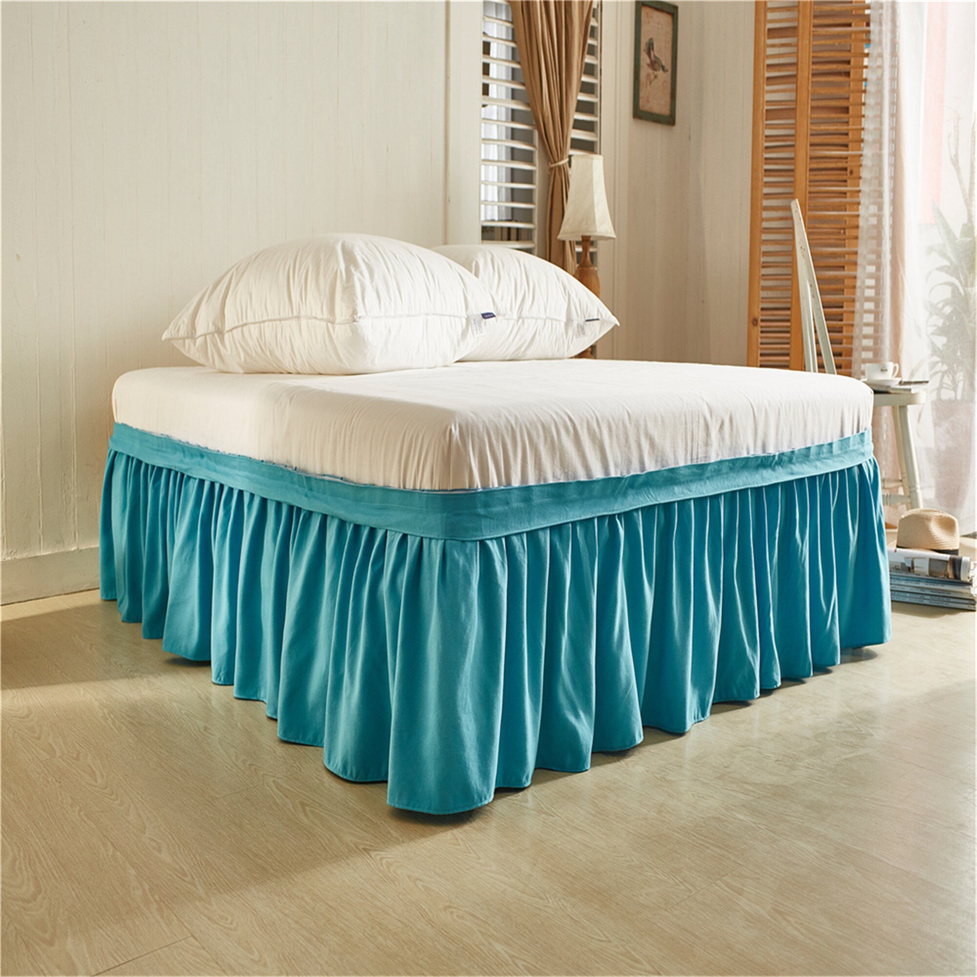 Elastic Wrap Around Bed Skirt Elegant Ruffle Bed Skirt in Etsy