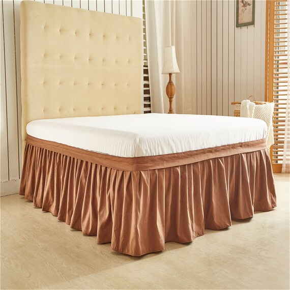 Elastic Wrap Around Bed SkirtElegant Ruffle Bed Skirt in Etsy