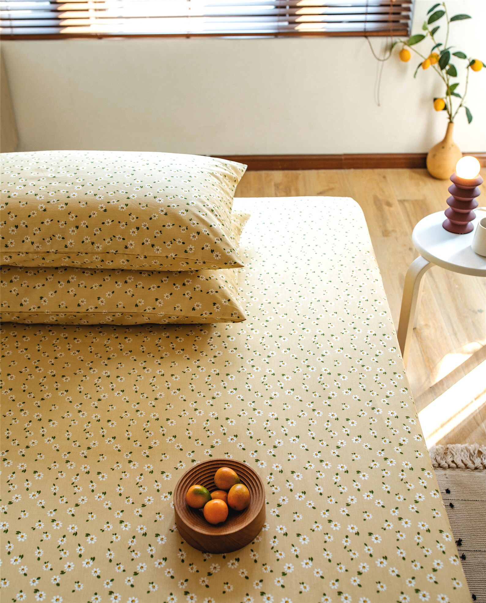 Cotton Floral Fitted Sheet Flower Fitted Sheet Soft Daisy Etsy