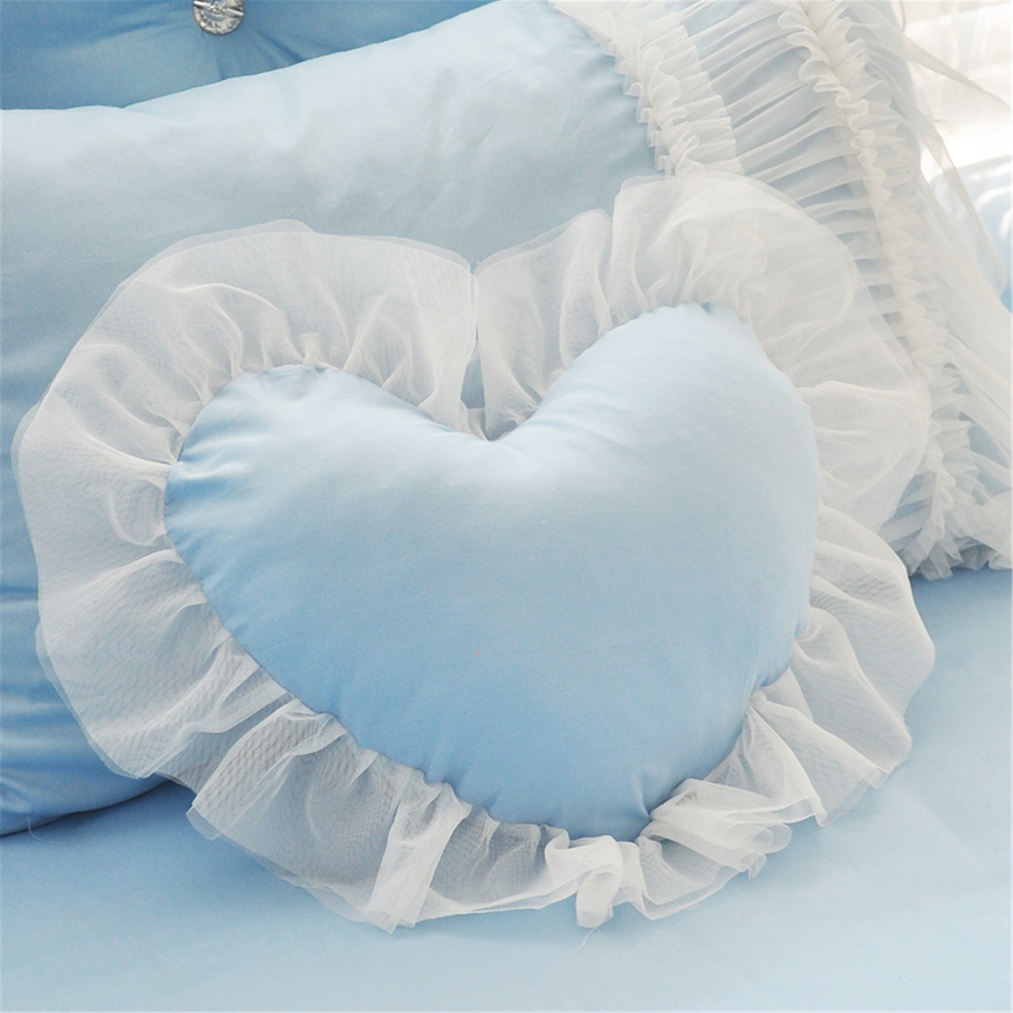 Baby Blue Duvet Cover Set Soft Cotton Duvet Cover Set 3D Etsy
