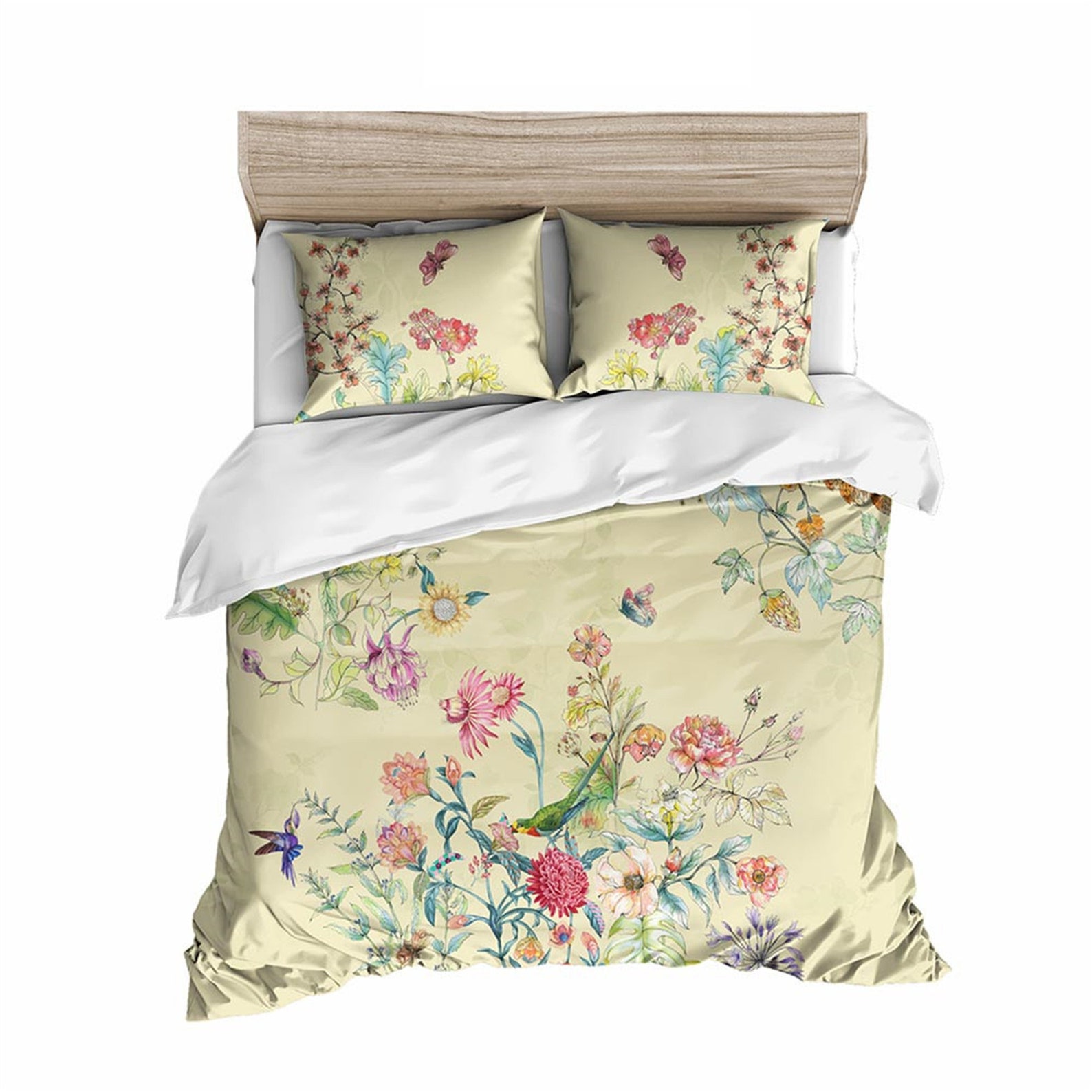 Duvet Cover Set Floral Bedding Set Twin/Full/Queen Bed Sets Etsy