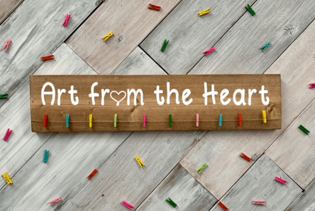 Art From the Heart Art Display Signs Etsy