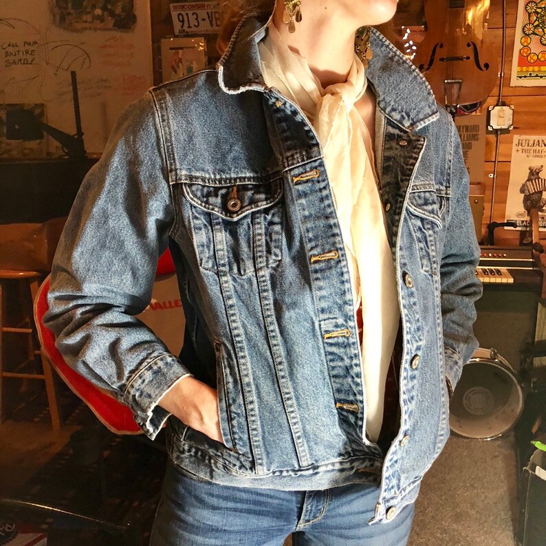 eddie bauer jean jacket vintage