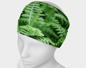 Fern Print Headband: Versatile Micro Knit Fabric
