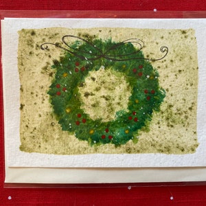 Cartões de Natal em aquarela
