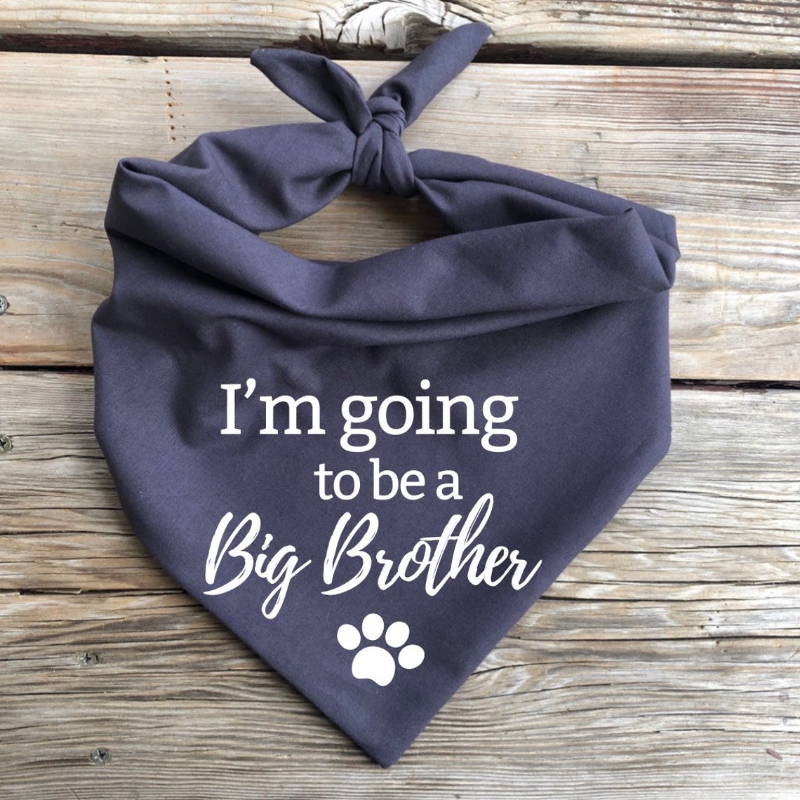 Dog bandana I'm going to be a Big Brother pregnancy Etsy