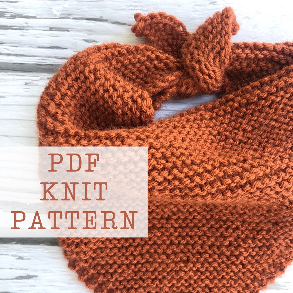 Dog bandana Knitting pattern pumpkin spice fall knit PDF yarn Etsy