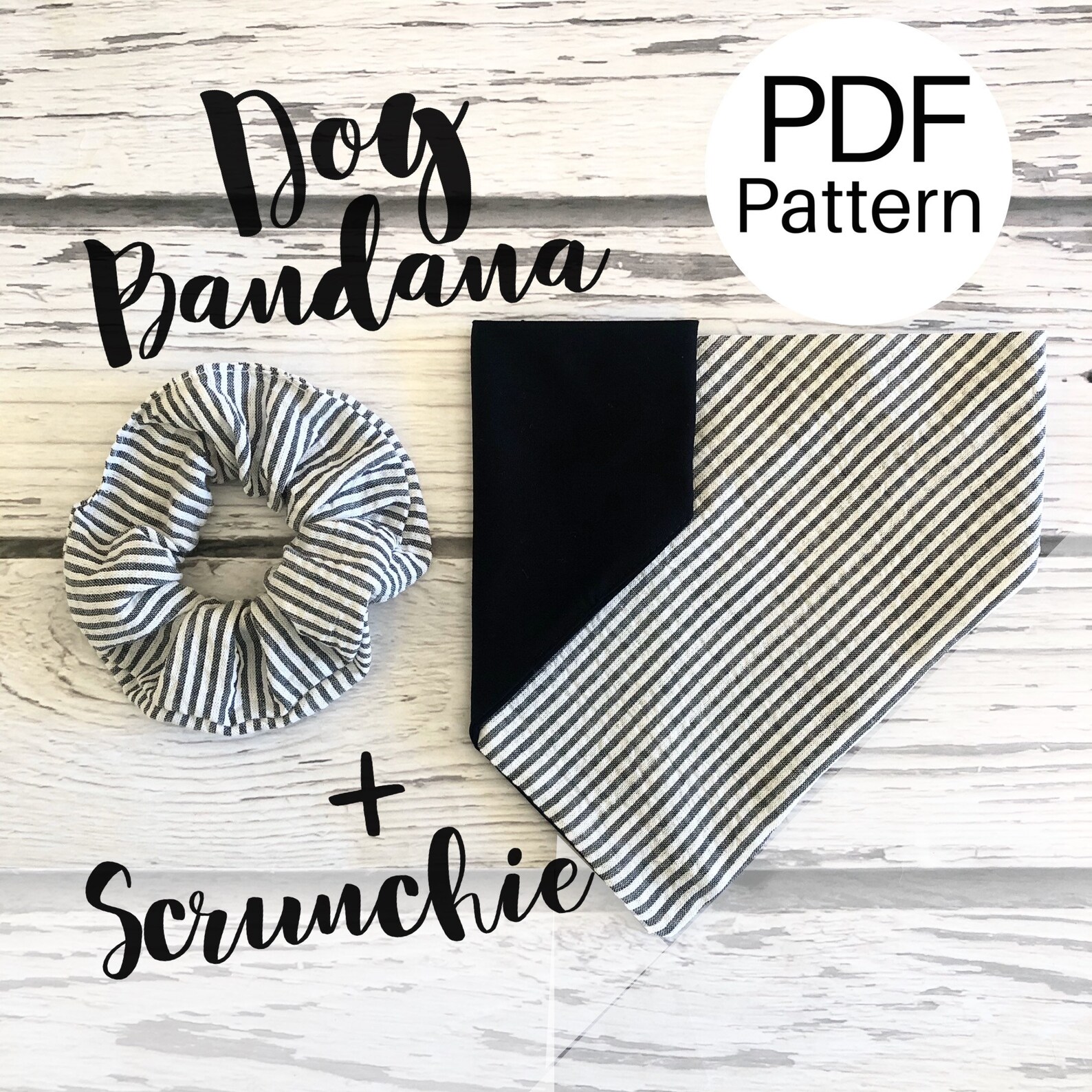 Reversible Dog bandana and Matching Scrunchie matching dog and Etsy