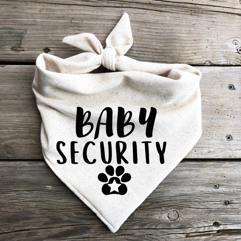 Dog bandana Baby Security pregnancy announcement baby Etsy