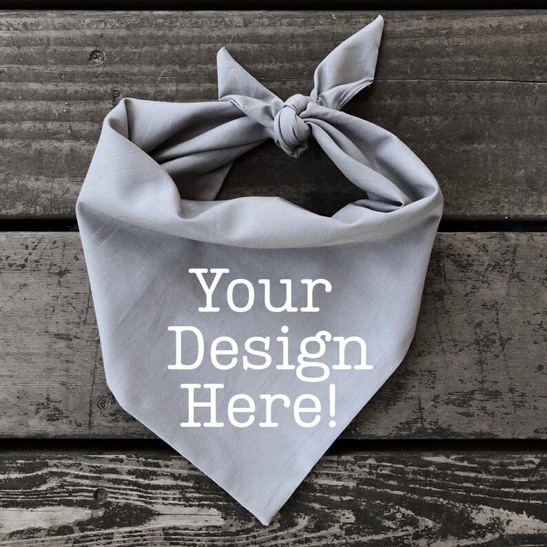 Logo Dog bandana personalized with your logo or design Etsy