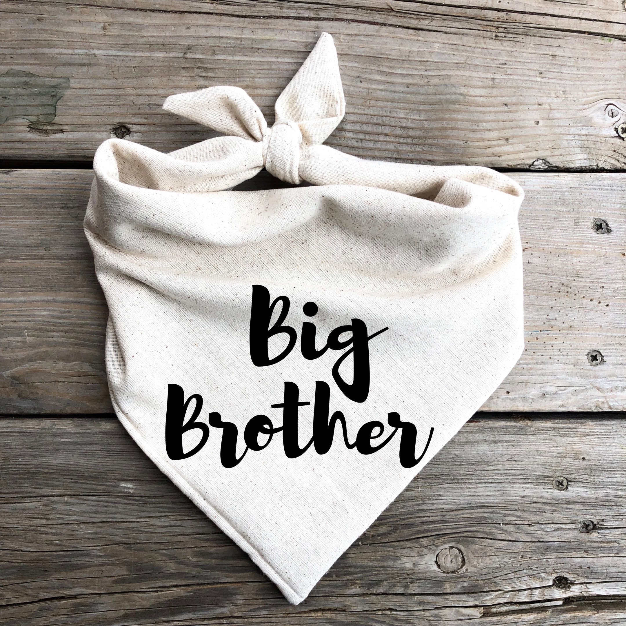 Dog bandana Big Brother pregnancy announcement grandparents baby anno…