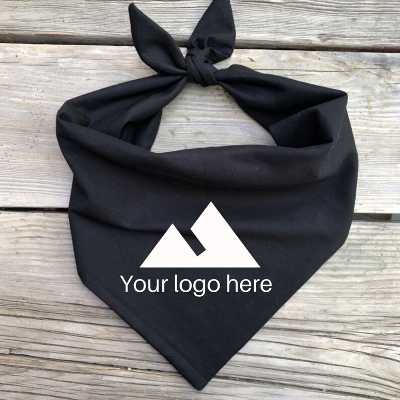 Logo Dog bandana personalized with your logo or design Etsy