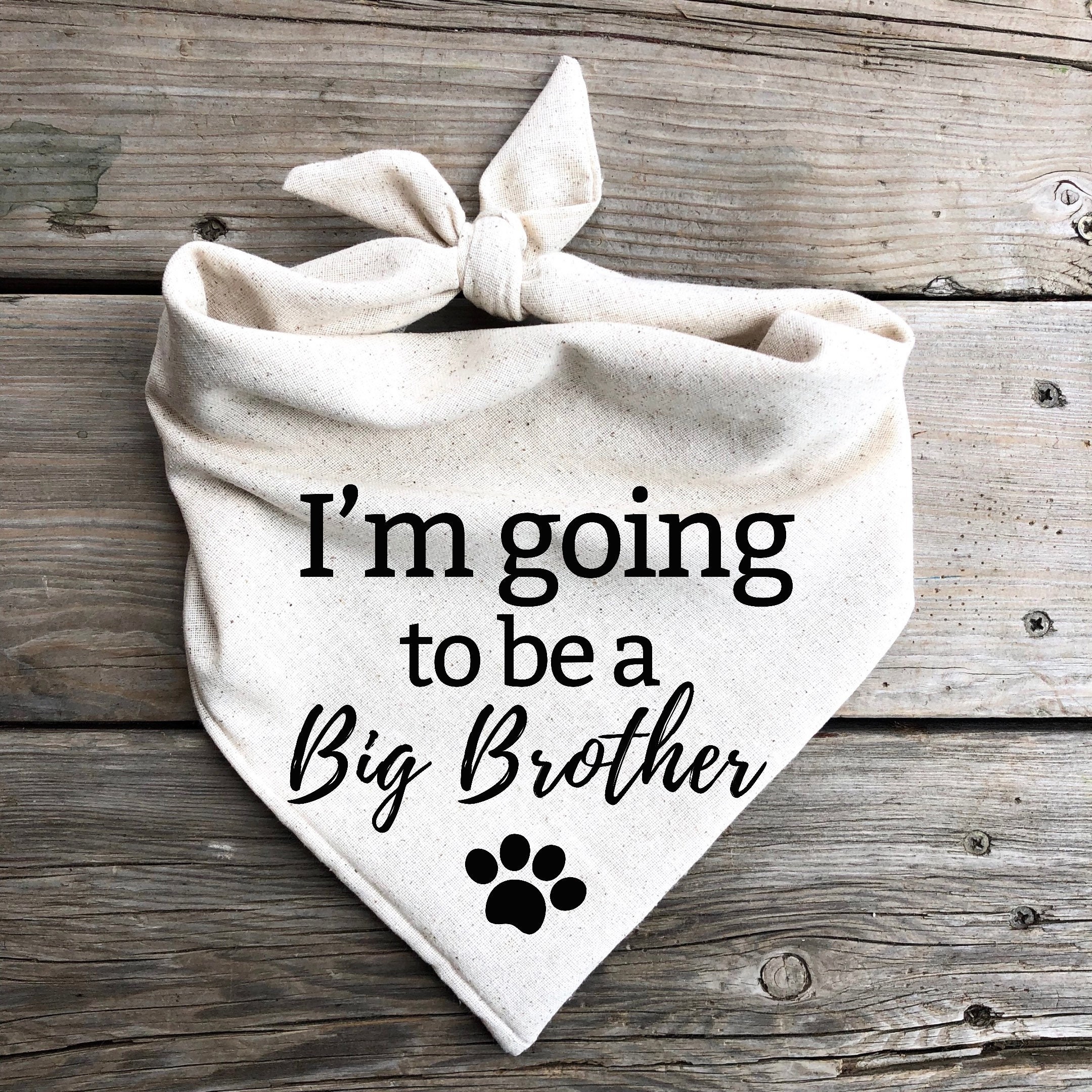 Dog bandana I'm going to be a Big Brother pregnancy announcement …