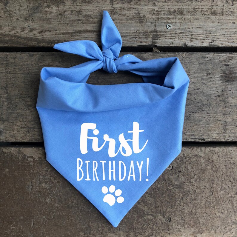 First Birthday Dog Bandana Birthday Its My Birthday 1st Etsy