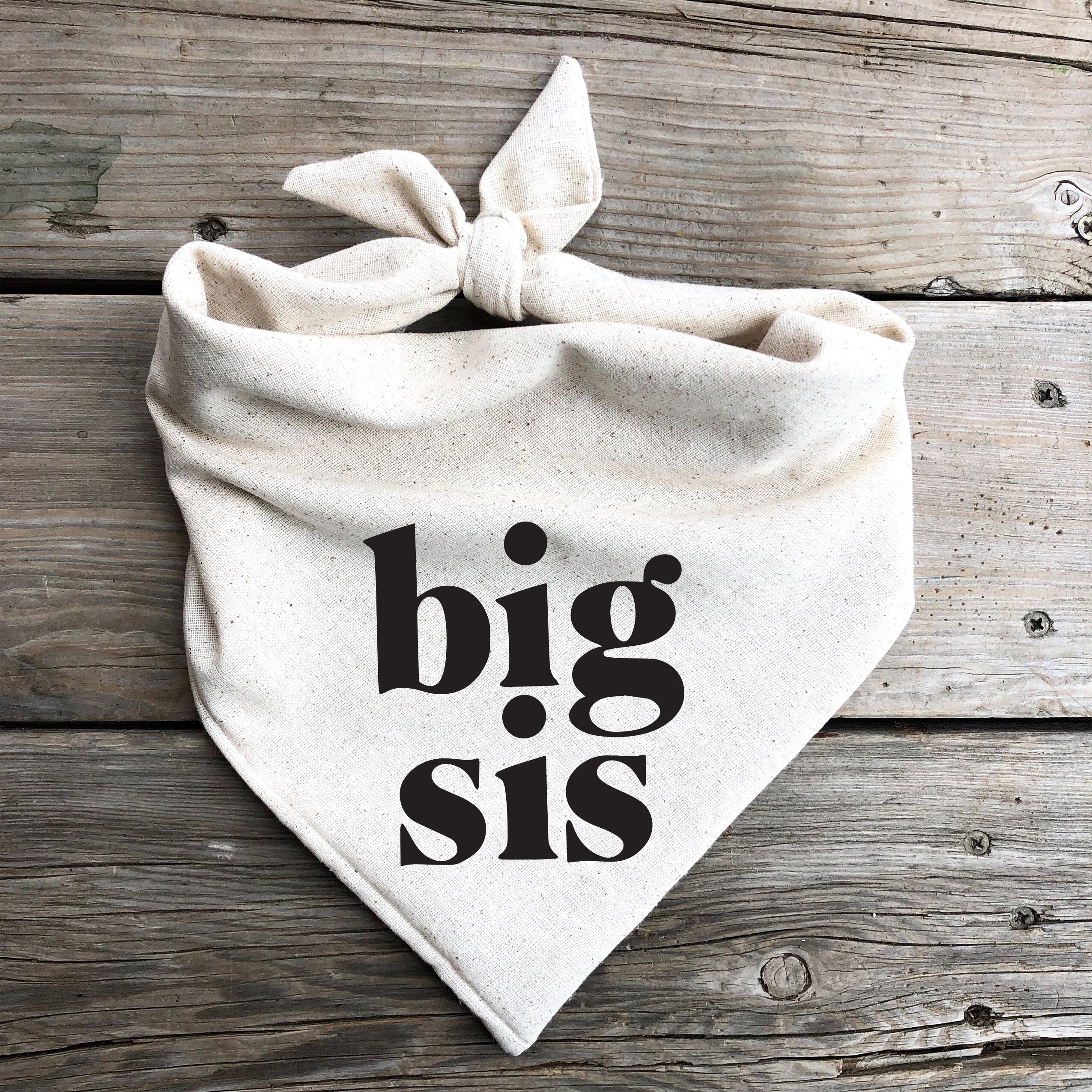 Big Sis Dog bandana Big Sister pregnancy announcement baby announceme…