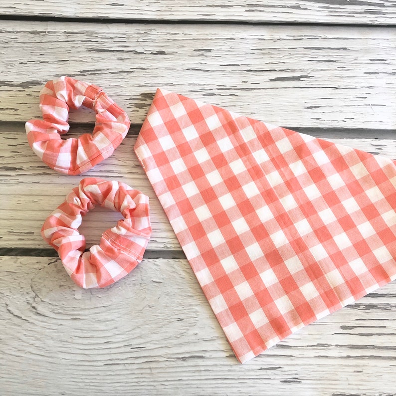 Dog bandana with matching Scrunchie matching dog and owner Etsy