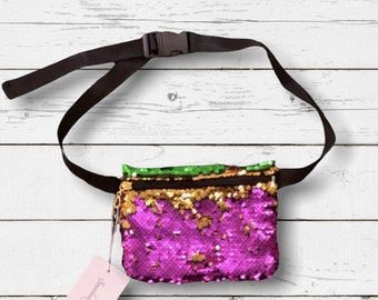 bling sequin fanny pack