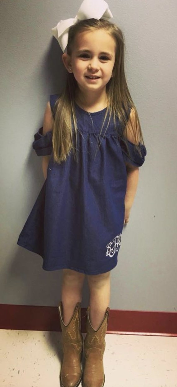 cold shoulder denim dress 
