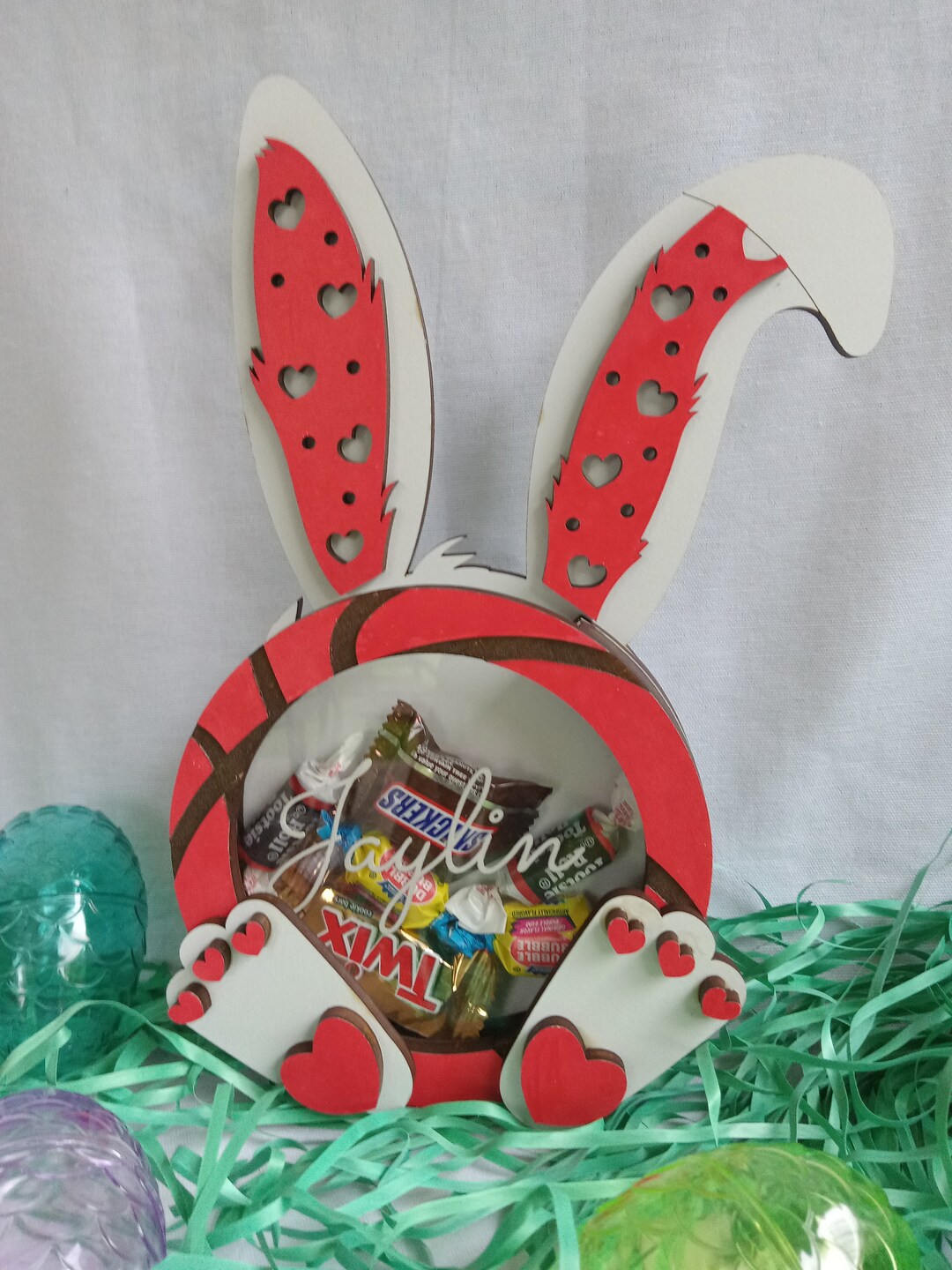 Easter Bunny Gift Card, Money, and Candy Holder, Easter Basket