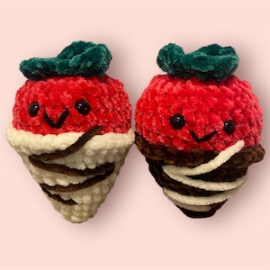 Chocolate-Covered Strawberry Plushy